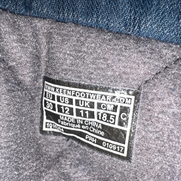 KEEN Winterport II Waterproof Kids Snow Boots Blue Green Insulated US 12 - Picture 7 of 8